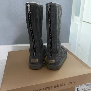 Women’s Uggs Kenky Grey Tall Lined Zip Up Boots
